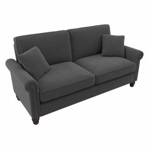 Bush Furniture - Coventry 73W Sofa in Charcoal Gray Herringbone - CVJ73BCGH-03K