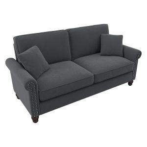 Bush Furniture - Coventry 73W Sofa in Dark Gray Microsuede Fabric - CVJ73BDGM-03K