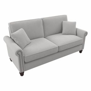 Bush Furniture - Coventry 73W Sofa in Light Gray Microsuede Fabric - CVJ73BLGM-03K