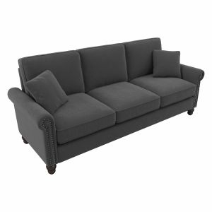 Bush Furniture - Coventry 85W Sofa in Charcoal Gray Herringbone - CVJ85BCGH-03K