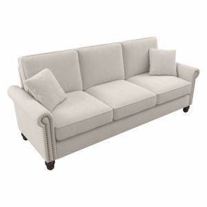 Bush Furniture - Coventry 85W Sofa in Light Beige Microsuede Fabric - CVJ85BLBM-03K