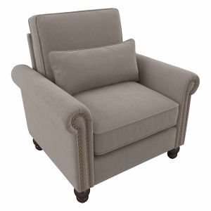 Bush Furniture - Coventry Accent Chair with Arms in Beige Herringbone - CVK36BBGH-03