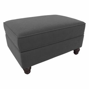 Bush Furniture - Coventry Storage Ottoman in Charcoal Gray Herringbone - CVO34BCGH-Z