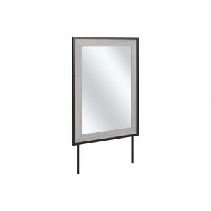 Bush Furniture - Atria Bedroom Mirror in Platinum Gray - ARA130PG