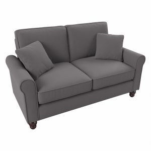 Bush Furniture - Hudson 61W Loveseat in French Gray Herringbone - HDJ61BFGH-03K