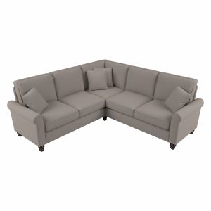 Bush Furniture - Hudson 87W L Shaped Sectional Couch in Beige Herringbone - HDY86BBGH-03K