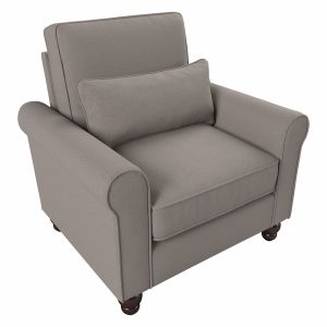 Bush Furniture - Hudson Accent Chair with Arms in Beige Herringbone - HDK36BBGH-03