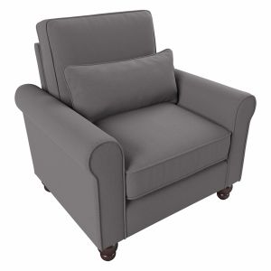 Bush Furniture - Hudson Accent Chair with Arms in French Gray Herringbone - HDK36BFGH-03