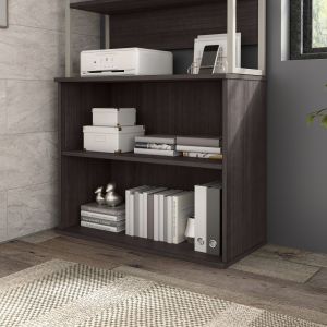 Bush Furniture - Hybrid Small 2 Shelf Bookcase in Storm Gray - HY3036SG-Z