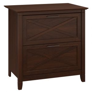 Bush Furniture - Key West 2 Drawer Lateral File Cabinet in Bing Cherry - KWF130BC-03