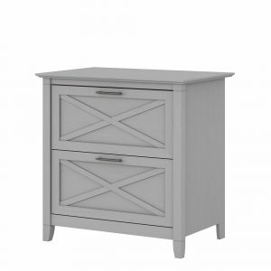 Bush Furniture - Key West 2 Drawer Lateral File Cabinet in Cape Cod Gray - KWF130CG-03
