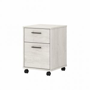 Bush Furniture - Key West 2 Drawer Mobile File Cabinet in Linen White Oak - KWF116LW-03