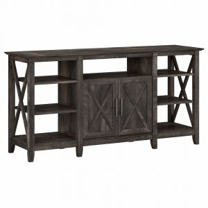 Bush Furniture - Key West 60W Tall TV Stand in Dark Gray Hickory - KWV160GH-03