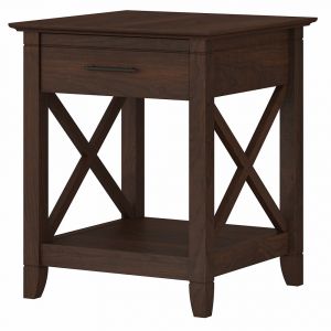 Bush Furniture - Key West End Table with Storage in Bing Cherry - KWT120BC-03