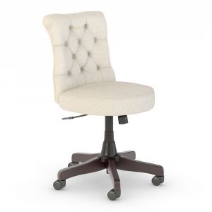 Bush Furniture - Key West Mid Back Tufted Office Chair in Cream Fabric - KWS019CR