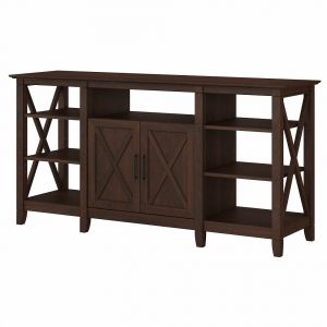 Bush Furniture - Key West Tall TV Stand for 65 Inch TV in Bing Cherry - KWV160BC-03