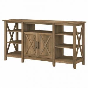 Bush Furniture - Key West Tall TV Stand for 65 Inch TV in Reclaimed Pine - KWV160RCP-03