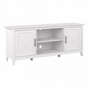 Bush Furniture - Key West TV Stand for 70 Inch TV in Pure White Oak - KWV260WT-03