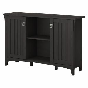 Bush Furniture - Salinas Accent Storage Cabinet with Doors in Vintage Black - SAS147VB-03