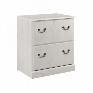 Bush Furniture - Saratoga 2 Drawer Lateral File Cabinet in Linen White Oak - EX45754-03