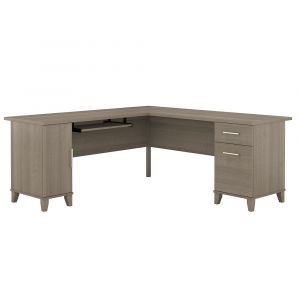 Bush Furniture - Somerset 72W L Shaped Desk in Ash Gray - WC81610K