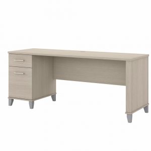 Bush Furniture - Somerset 72W Office Desk with Drawers in Sand Oak - WC81172