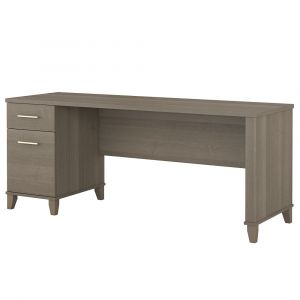 Bush Furniture - Somerset 72W Office Desk with Drawers in Ash Gray - WC81672