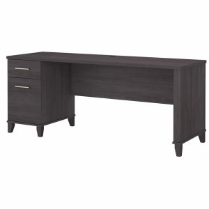 Bush Furniture - Somerset 72W Office Desk with Drawers in Storm Gray - WC81572