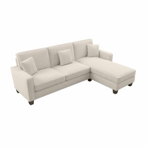 Bush Furniture - Stockton 102W Sectional Couch with Reversible Chaise Lounge in Cream Herringbone - SNY102SCRH-03K