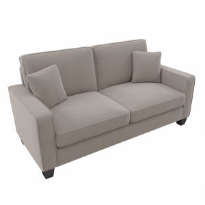 Bush Furniture - Stockton 73W Sofa in Beige Herringbone - SNJ73SBGH-03K
