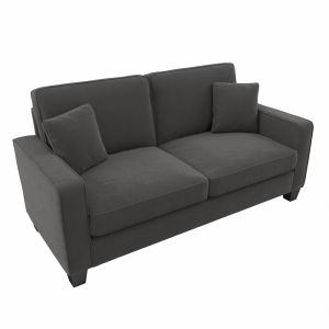 Bush Furniture - Stockton 73W Sofa in Charcoal Gray Herringbone - SNJ73SCGH-03K