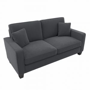Bush Furniture Stockton 73W Sofa in Dark Gray Microsuede - SNJ73SDGM-03K