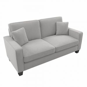 Bush Furniture Stockton 73W Sofa in Light Gray Microsuede - SNJ73SLGM-03K