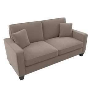 Bush Furniture Stockton 73W Sofa in Tan Microsuede - SNJ73STNM-03K