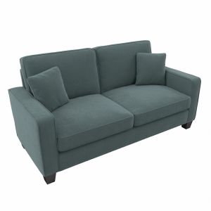 Bush Furniture - Stockton 73W Sofa in Turkish Blue Herringbone - SNJ73STBH-03K