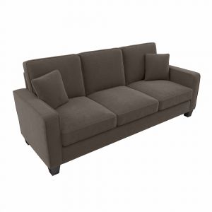 Bush Furniture Stockton 85W Sofa in Chocolate Brown Microsuede - SNJ85SCBM-03K