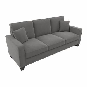 Bush Furniture - Stockton 85W Sofa in French Gray Herringbone - SNJ85SFGH-03K