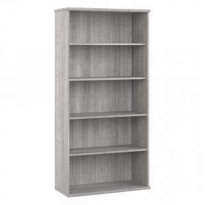 Bush Furniture - Studio A Tall 5 Shelf Bookcase in Platinum Gray - SDB7236PG-Z