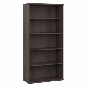 Bush Furniture - Studio A Tall 5 Shelf Bookcase in Storm Gray - SDB7236SG-Z
