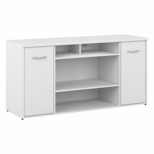 Bush Furniture - Studio C 60W Office Storage Cabinet with Doors and Shelves in White - SCS260WHK
