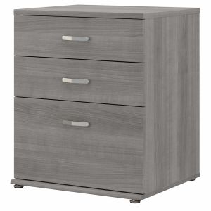 Bush Furniture - Universal Closet Organizer with Drawers in Platinum Gray - CLS328PG-Z