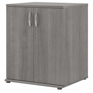 Bush Furniture - Universal Garage Storage Cabinet with Doors and Shelves in Platinum Gray - GAS128PG-Z