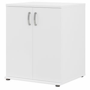 Bush Furniture - Universal Garage Storage Cabinet with Doors and Shelves in White - GAS128WH-Z