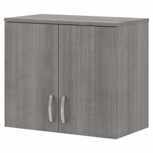 Bush Furniture - Universal Garage Wall Cabinet with Doors and Shelves in Platinum Gray - GAS428PG-Z