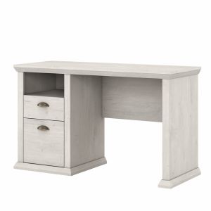 Bush Furniture - Yorktown 50W Home Office Desk with Storage in Linen White Oak - WC40423-03
