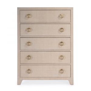 Butler Specialty Company - Bar Harbor - Bar Harbor 32 in. W Rectangular Raffia 5 Drawer Dresser, Natural - 5707362