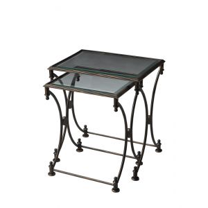 Butler Specialty Company - Beverly Metal Nesting Tables, Black - 4012025