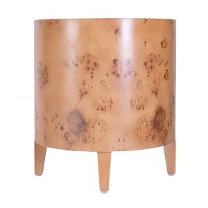 Butler Specialty Company - Billie 22 in. W Round Burl End Table, Brown - 5789442