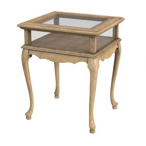 Butler Specialty Company - Burton 18 in. W Rectangular Wood Curio Table, Beige - 1484424