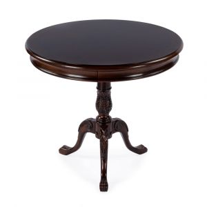 Butler Specialty Company - Heritage - Carissa 30 in. W Round Wood Pedestal Foyer Table, Dark Brown - 533211